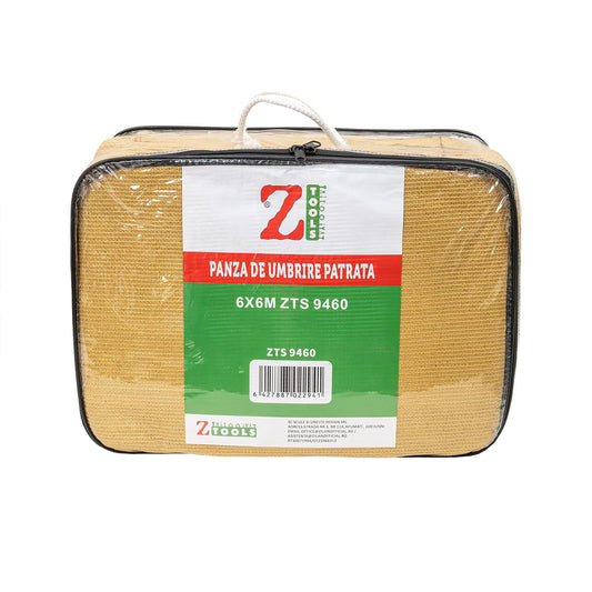 Panza de umbrire patrata, 6x6m, crem, Z-TOOLS / ZTS9460
