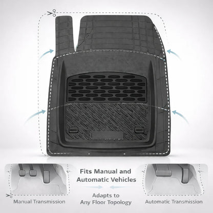 Covorase Auto Cauciuc Compatibile Hyundai Getz 2002-2011- Black