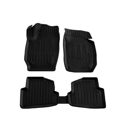 Set covorase auto cauciuc tip tavita pentru skoda fabia ii (5j) (2007-2014)
