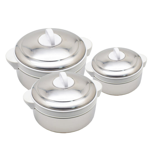Set 3+1 Caserole termoizolante D3148, Culoare Alb