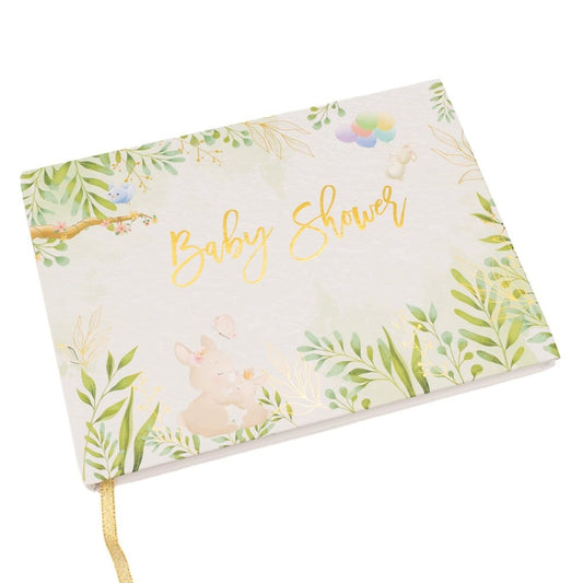 Album Baby Shower model floral - Alb