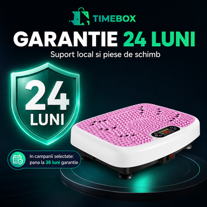 Aparat de Vibromasaj tip Platforma pentru Slabire si Drenaj Limfatic, Roz