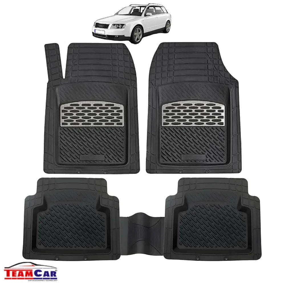 Covorașe Universale Tip Tăviță TEAMCAR® Audi A4 B6 Variant (2000–2004), Set 5 Bucăți, Silver - 221.ro