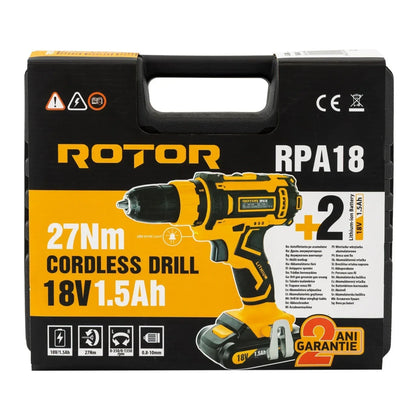 Autofiletanta cu acumulatori , ROTOR RPA18 , 18 V, Cuplu 27 Nm - 221.ro