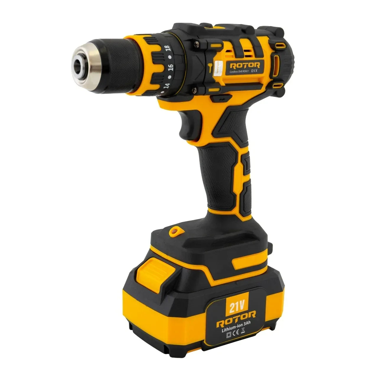 Autofiletanta cu doi acumulatori ROTOR RDB21 21 V /3 Ah, 1350 Rot/min, 18+1, 30 Nm, Brushless - 221.ro
