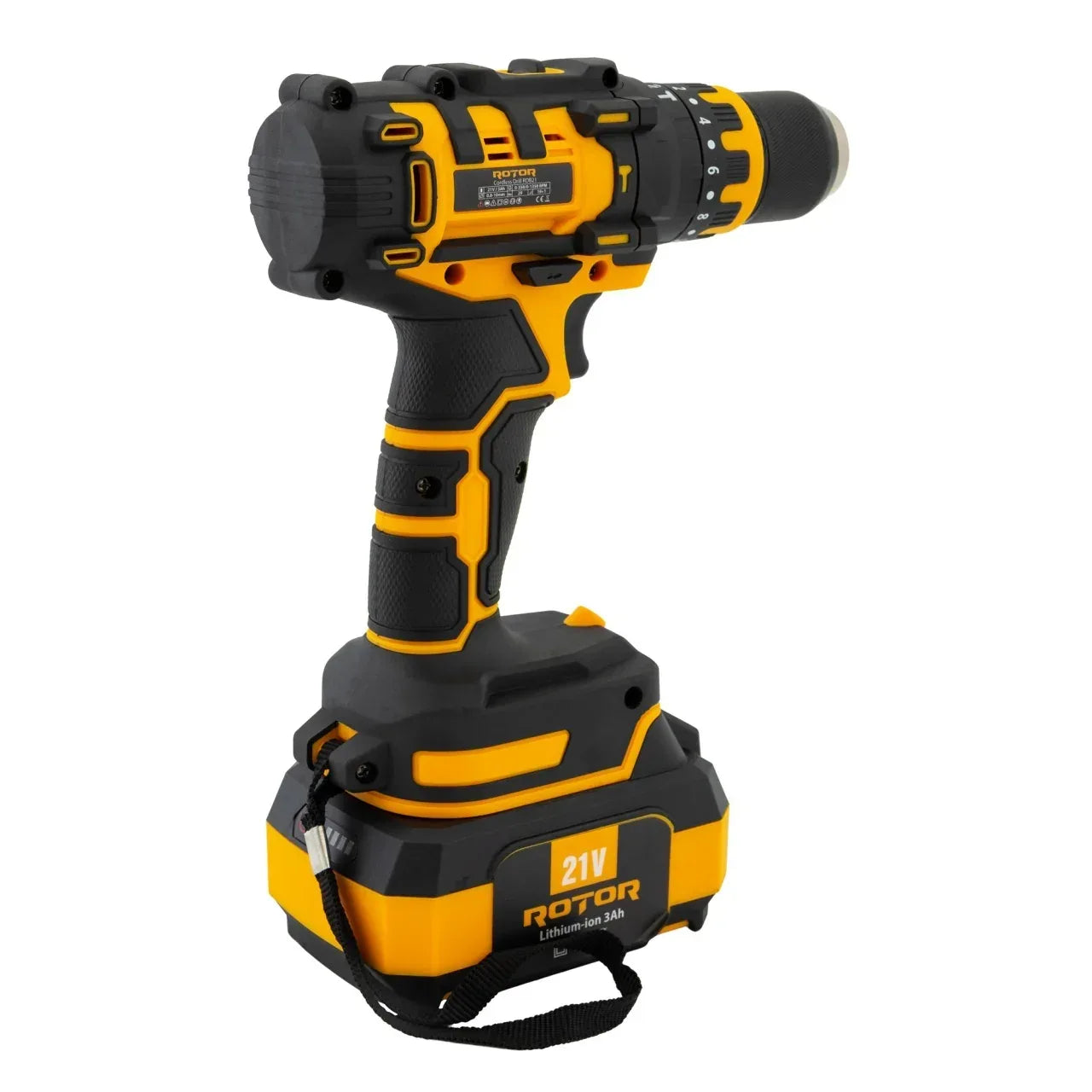 Autofiletanta cu doi acumulatori ROTOR RDB21 21 V /3 Ah, 1350 Rot/min, 18+1, 30 Nm, Brushless - 221.ro