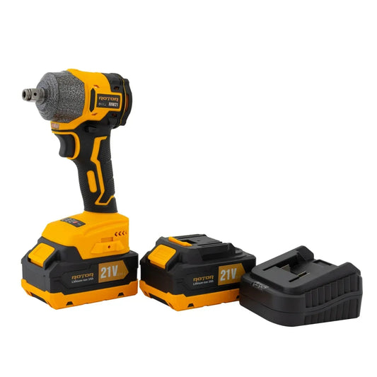 Autofiletanta cu impact si doi acumulatori ROTOR RIW21, 21 V /3 Ah, 320 Nm 2200 rpm, 3300 BPM - 221.ro