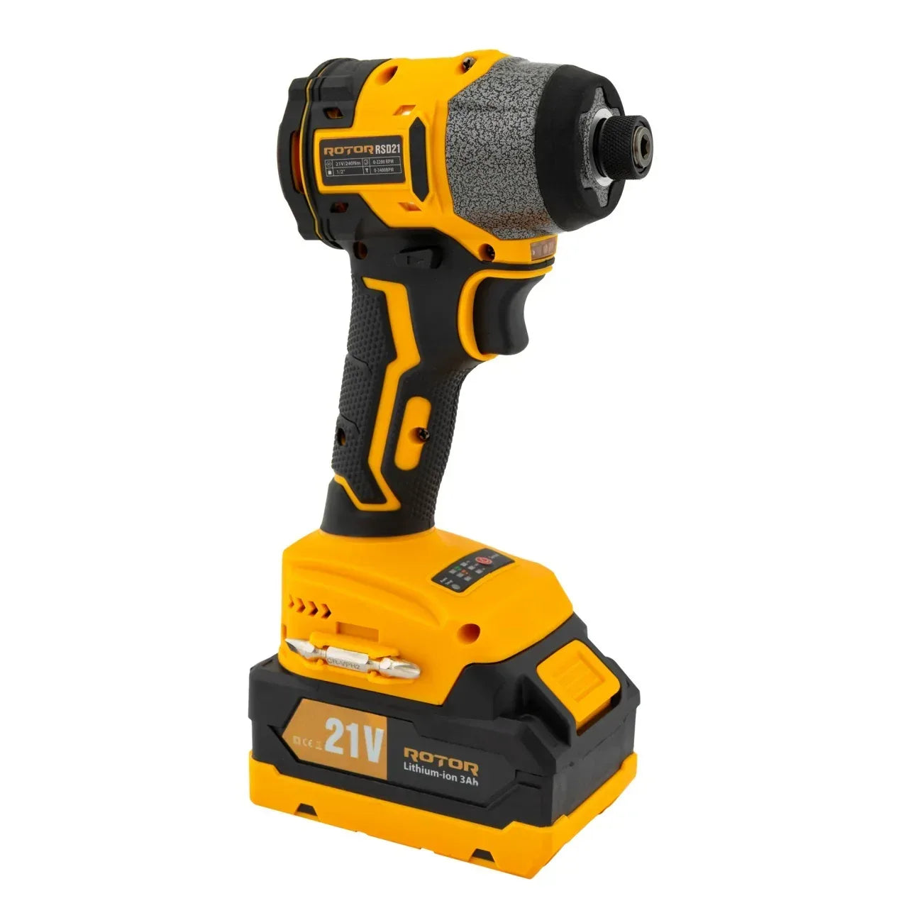 Autofiletanta cu impact si doi acumulatori ROTOR RSD21, 21 V /3 Ah, 240 Nm,2200 rot/min, 3400 BPM - 221.ro