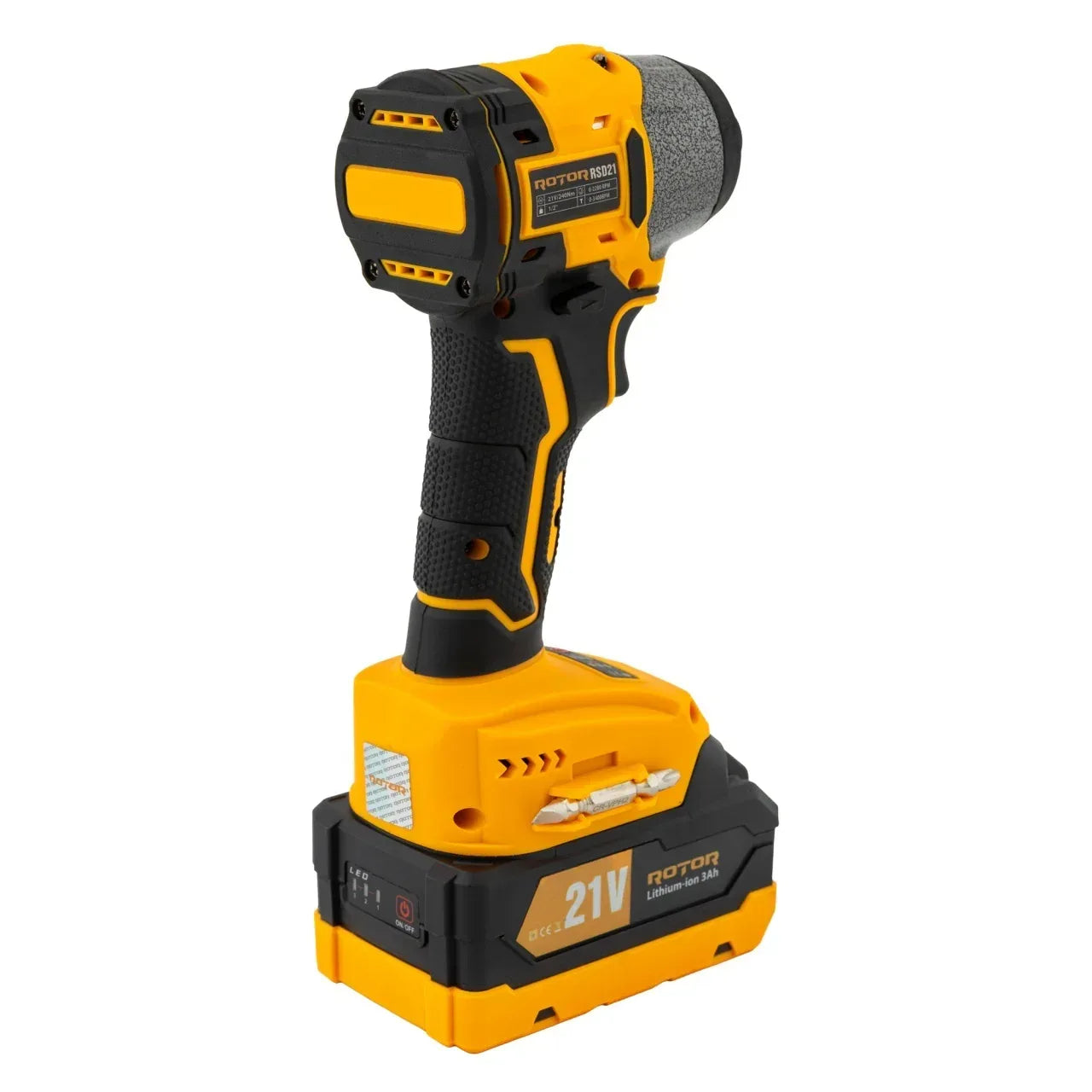 Autofiletanta cu impact si doi acumulatori ROTOR RSD21, 21 V /3 Ah, 240 Nm,2200 rot/min, 3400 BPM - 221.ro
