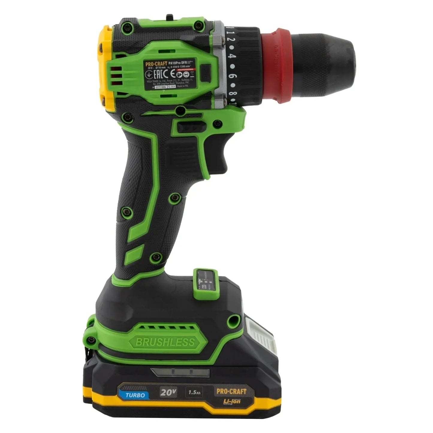 Autofiletanta pe acumulator PROCRAFT PA18Pro DFR, 1500 rot/min, BRUSHLESS - 221.ro
