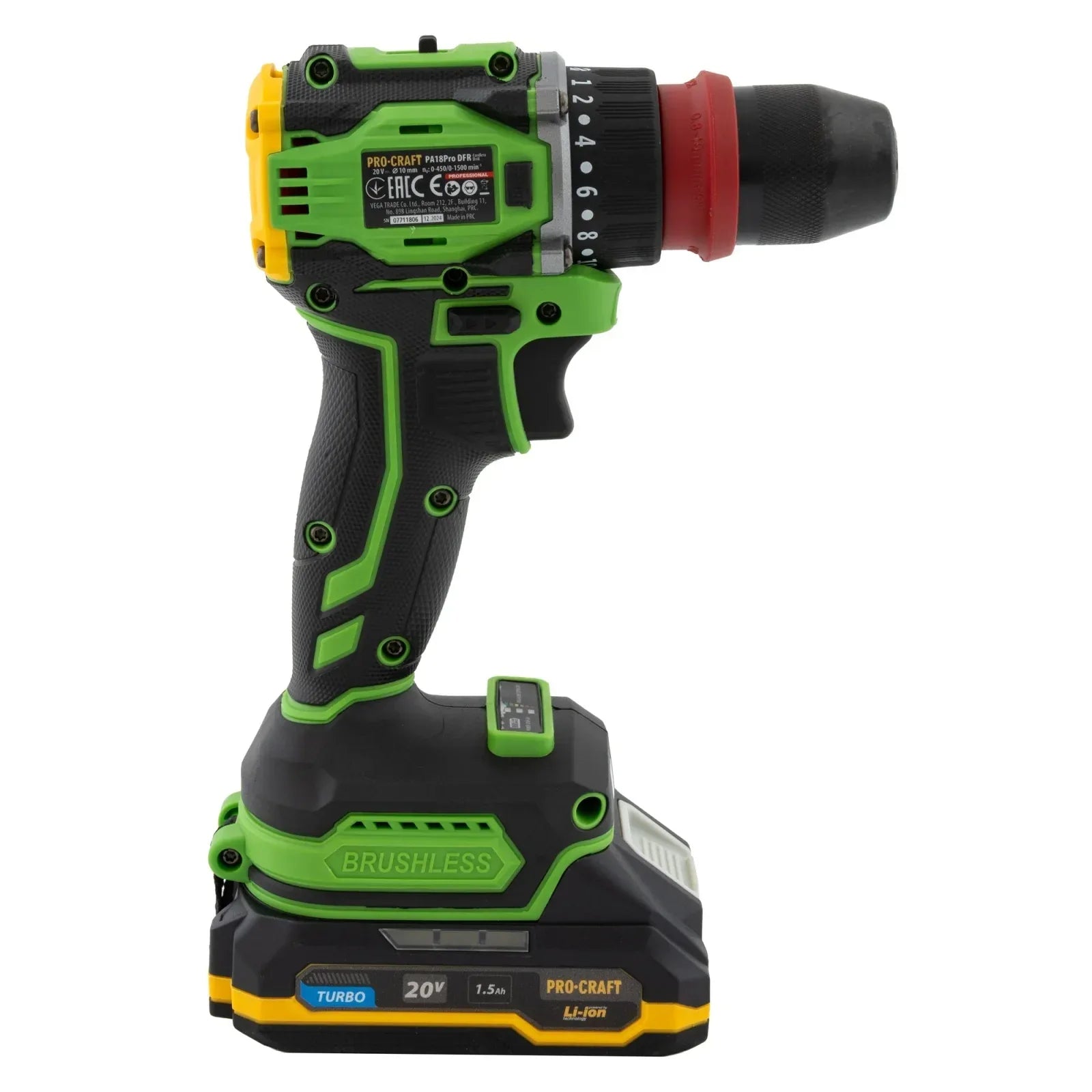 Autofiletanta pe acumulator PROCRAFT PA18Pro DFR, 1500 rot/min, BRUSHLESS - 221.ro