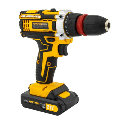Autofiletanta RCD21 cu 27 de accesorii, 2 acumulatori 21V, trusa de depozitare si transport, 1350 RPM, Motor Brushless - 221.ro