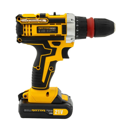 Autofiletanta RCD21 cu 27 de accesorii, 2 acumulatori 21V, trusa de depozitare si transport, 1350 RPM, Motor Brushless - 221.ro