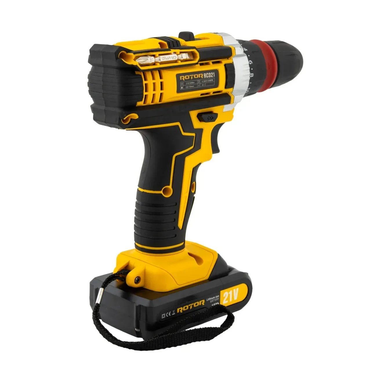 Autofiletanta RCD21 cu 27 de accesorii, 2 acumulatori 21V, trusa de depozitare si transport, 1350 RPM, Motor Brushless - 221.ro