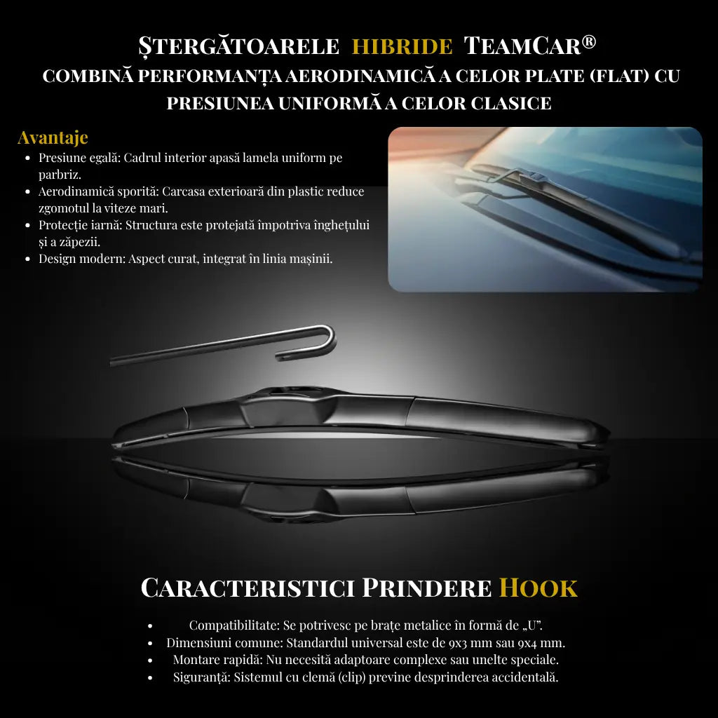 Ștergătoare Suzuki Grand Vitara II JT 5 Uși 2012-2015 | Set Față și Spate Hibrid – TeamCar®