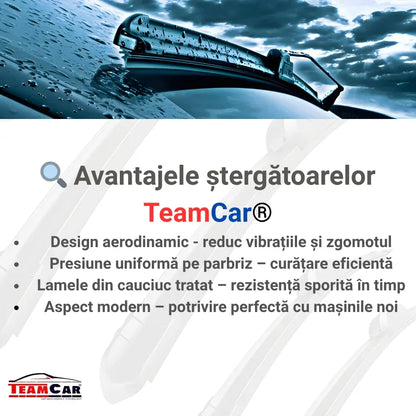 Ștergătoare TeamCar® Opel Corsa C (2000–2006) – Hybrid, Set față - 221.ro