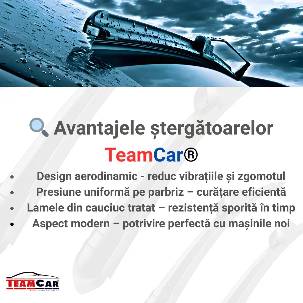 Ștergătoare TeamCar® Mini Cooper R56 (2006–2014) – Set Complet - 221.ro
