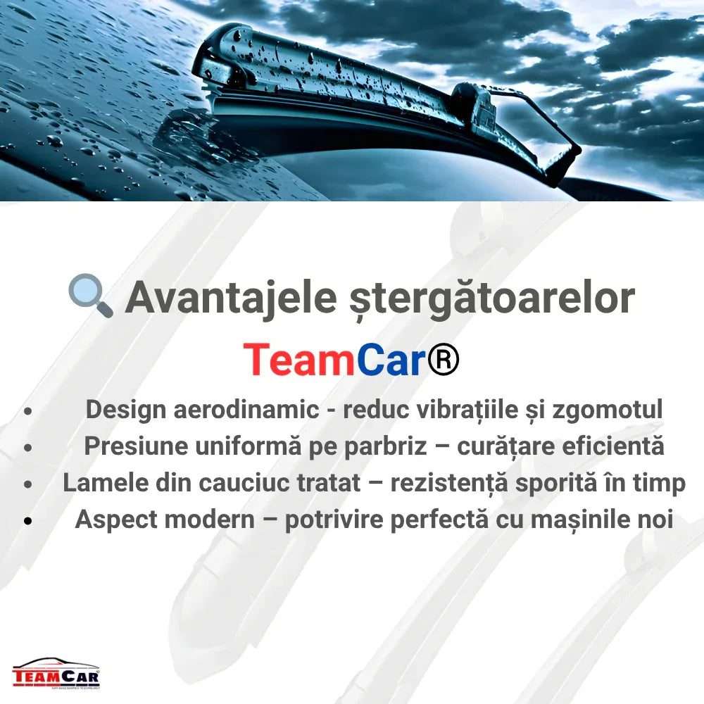 Set stergătoare Vito W638 (1996–2003) TeamCar® Flat – Set față - 221.ro