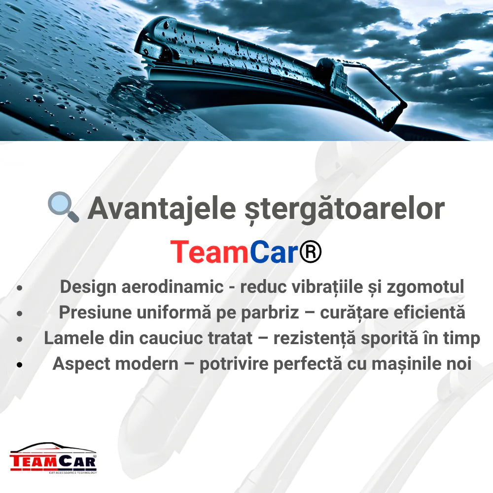 Ștergătoare Citroen C4 Picasso UD (2006–2008) Flat | Set Complet – TeamCar®