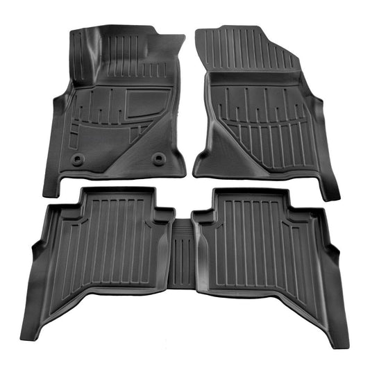 Set covorase auto cauciuc tip tavita pentru toyota hilux viii (crew cab) (2015)