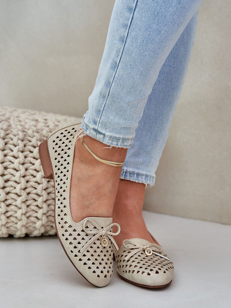 Balerini Step in style, Model 208450, Galben - material imitație de piele  Footbed piele naturala  Înălţimea carâmbului 6 cm Înălţimea tocului 2 cm