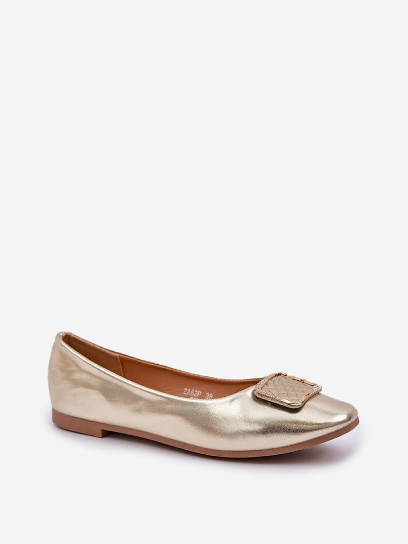 Balerini Step in style, Model 208455, Galben - material imitație de piele  Footbed imitație de piele  Înălţimea carâmbului 5 cm Înălţimea tocului 1 cm