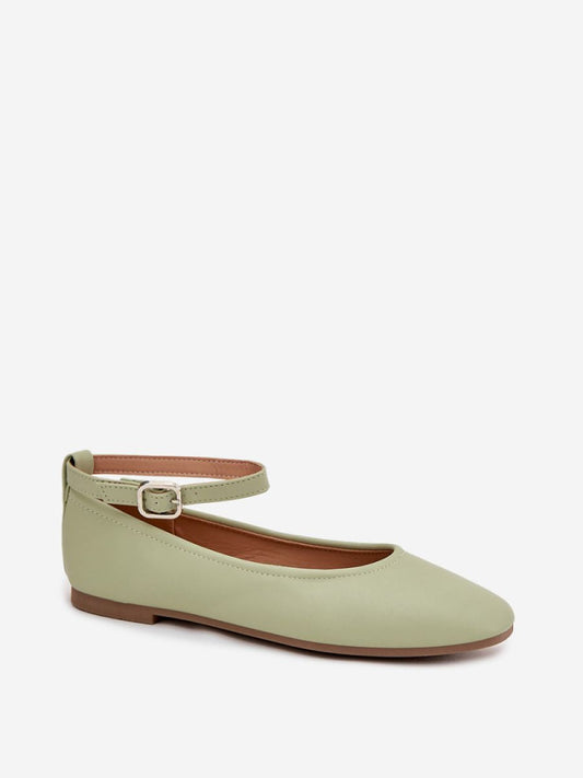 Balerini Step in style, Model 222995, Verde - material imitație de piele  Footbed imitație de piele  Înălţimea tocului 1 cm