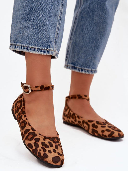 Balerini Step in style, Model 222996, Maro - material piele artificiala piele  Footbed imitație de piele  Înălţimea tocului 1 cm