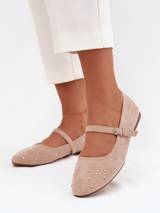 Balerini Step in style, Model 222999, Roz - material plastic  Footbed imitație de piele  Înălţimea tocului 1 cm