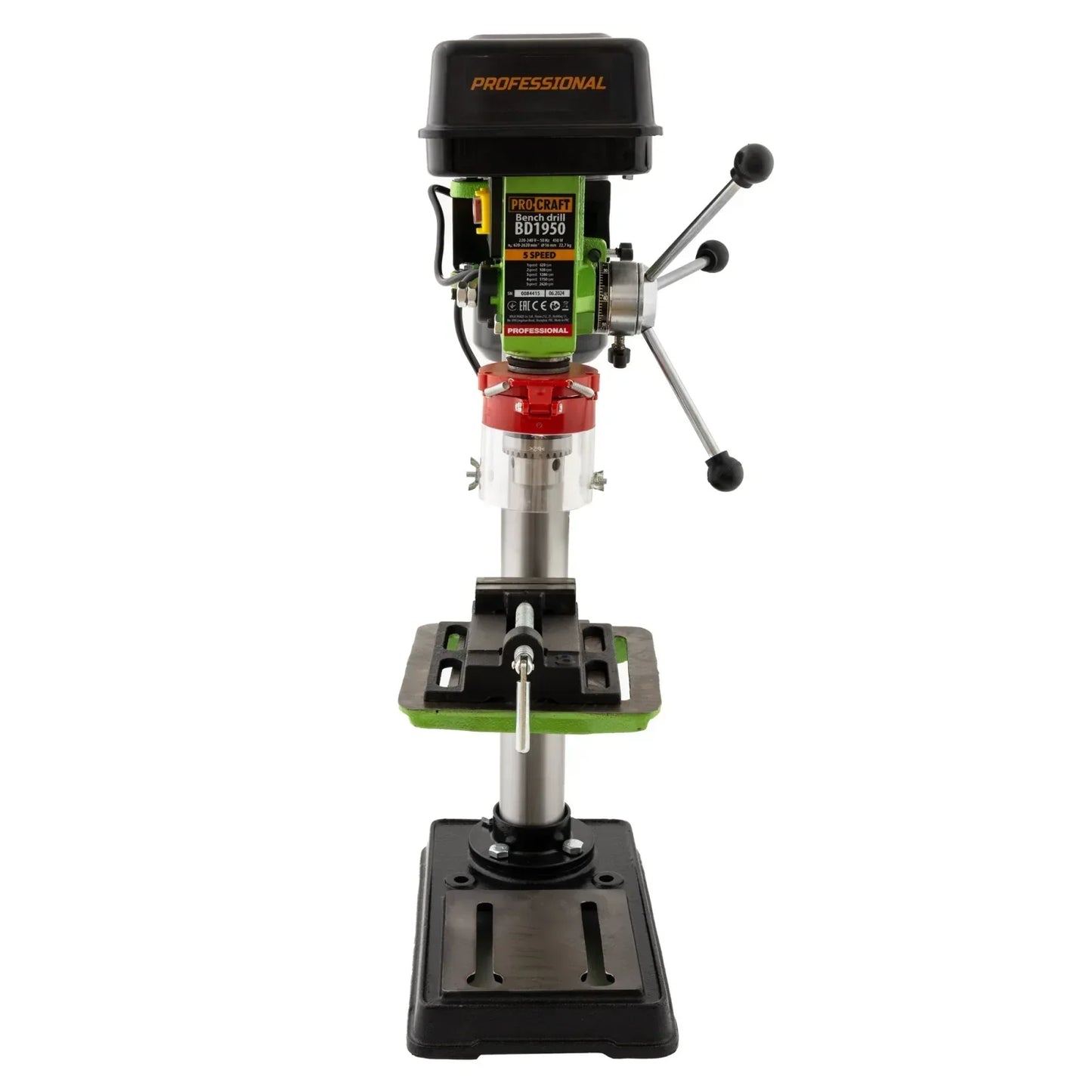 BD1950 bormasina de banc fixa cu coloana PROCRAFT, produsul contine taxa timbru verde 6 Ron, 25.30 kg - 221.ro