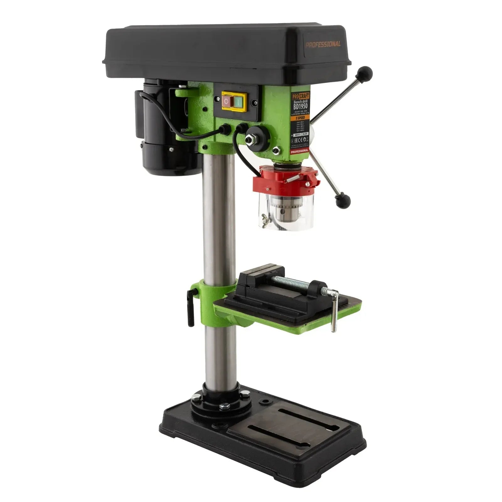 BD1950 bormasina de banc fixa cu coloana PROCRAFT, produsul contine taxa timbru verde 6 Ron, 25.30 kg - 221.ro