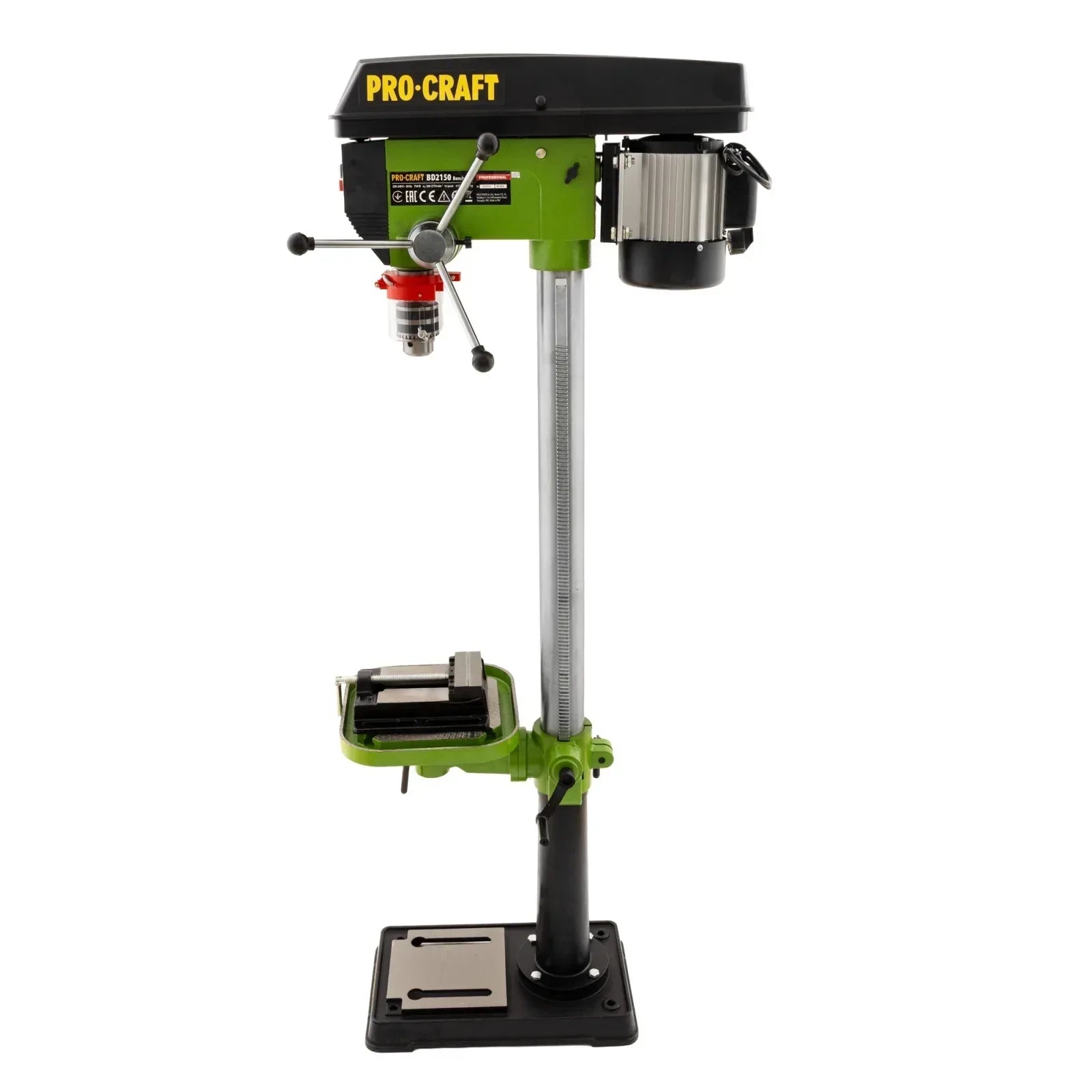 BD2150 bormasina de banc fixa cu coloana PROCRAFT, 64.60 kg , Putere 750W - 221.ro