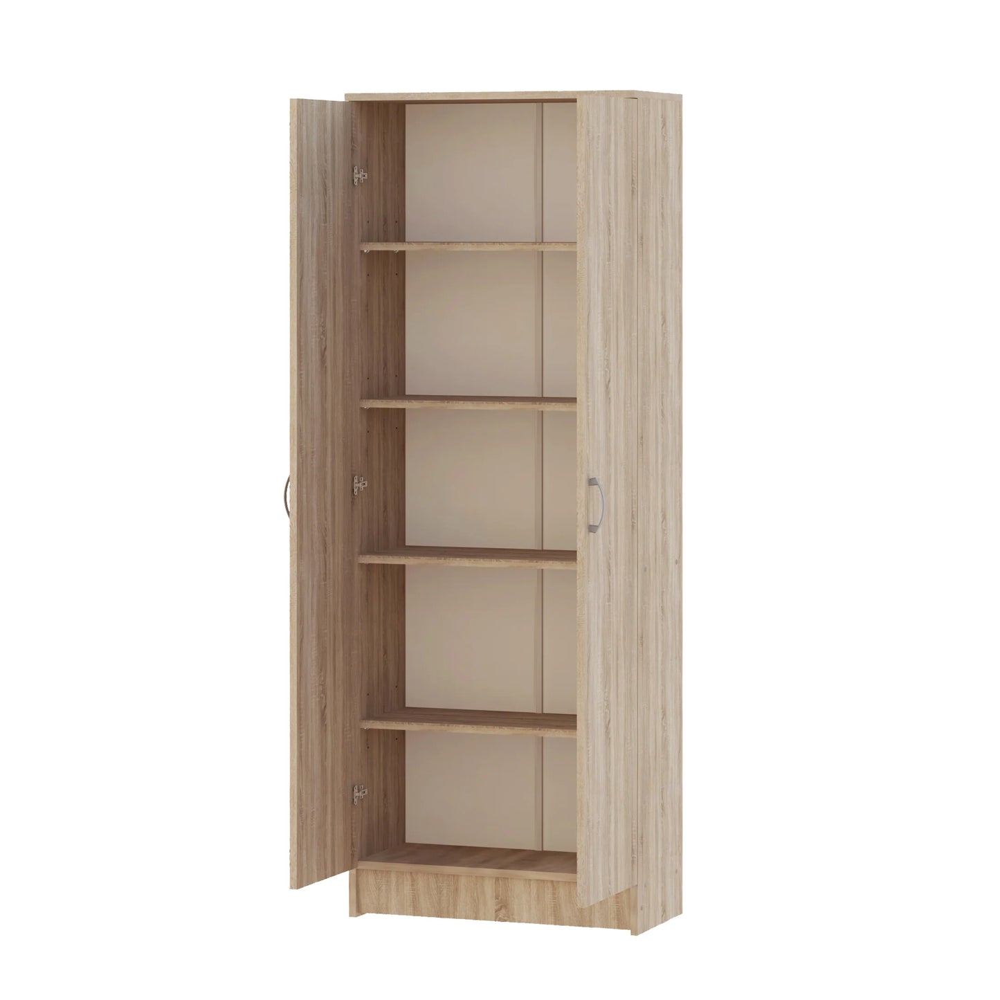 Biblioteca Flint, 2 Usi, Stejar Sonoma, 70 x 32 x 196 cm