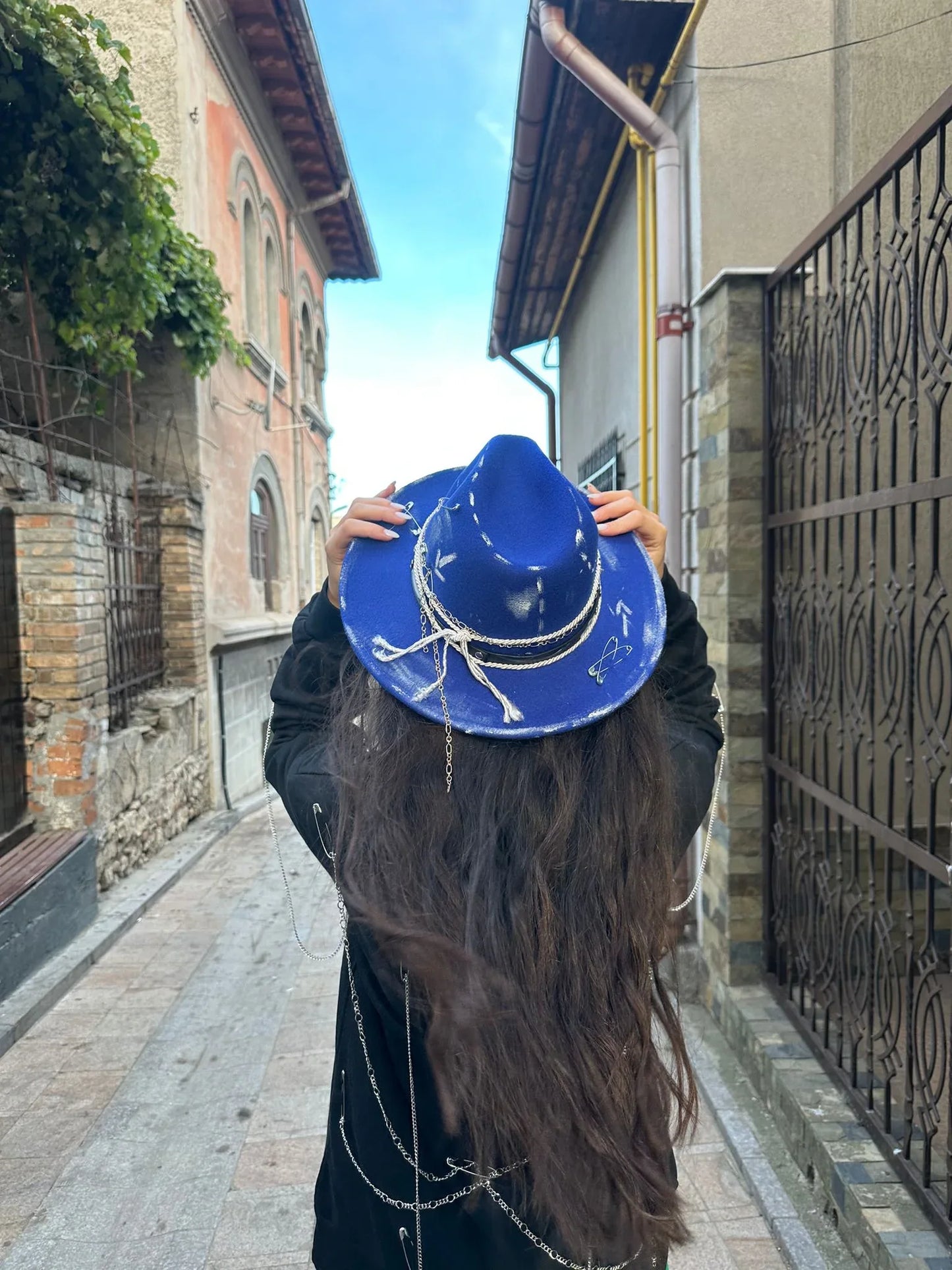 Blue Essence Hat - Handpainted Premium