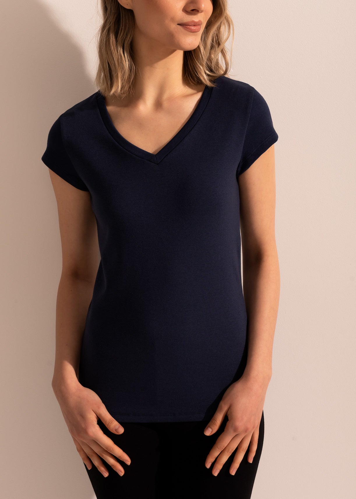 Bluză Damă Stretch Rib Bumbac