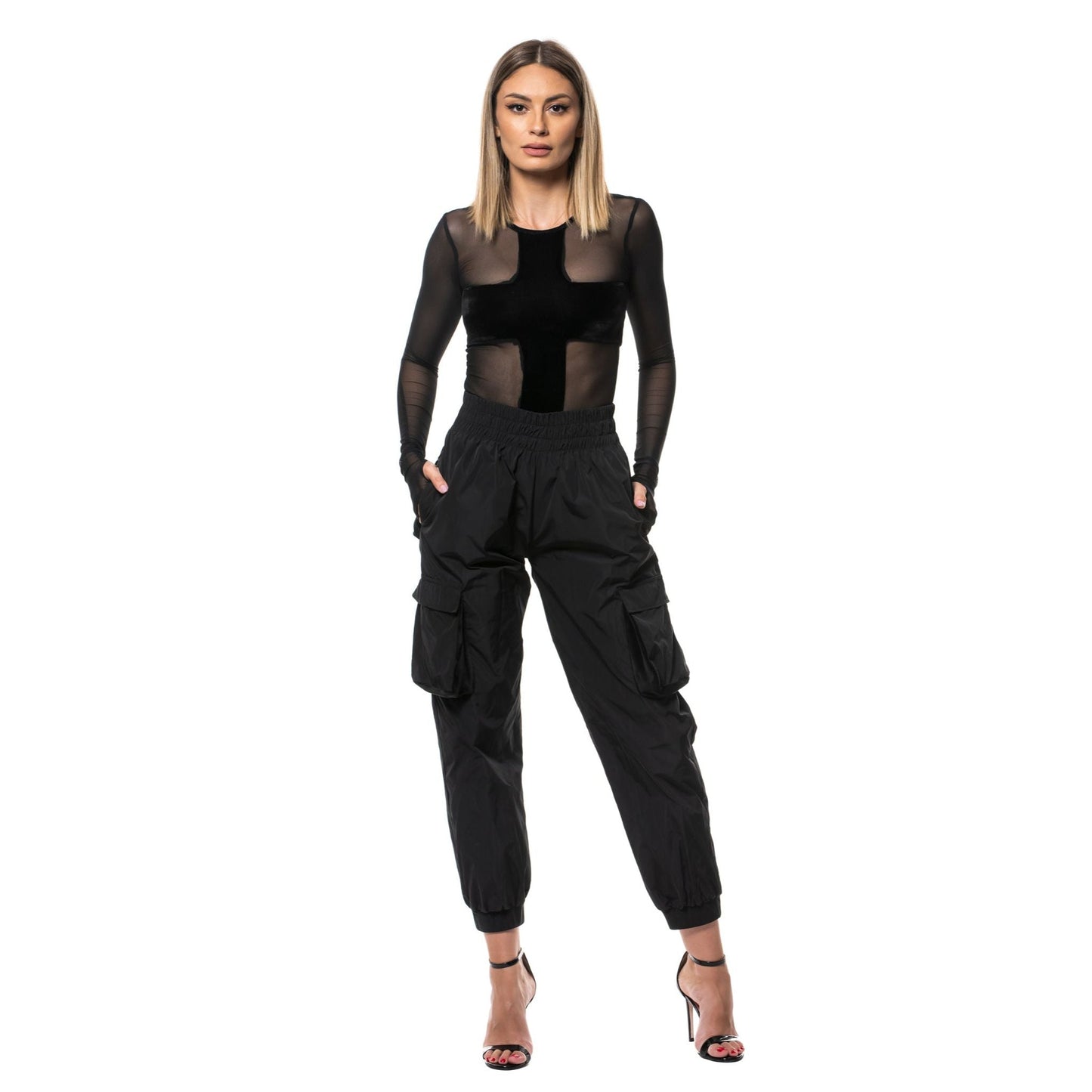 Top din tulle si catifea Backstage