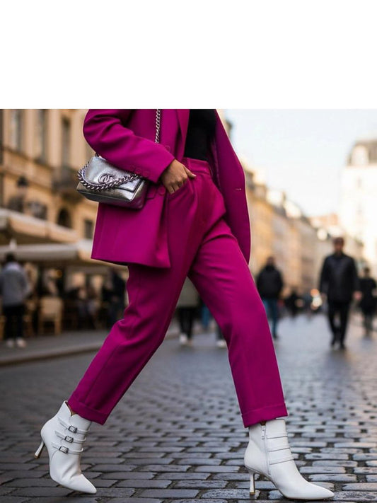 Botine cu toc Solea, Model 221018, Alb - material imitație de piele  Footbed pânză  Înălţimea carâmbului 11 cm Înălţimea tocului 8 cm