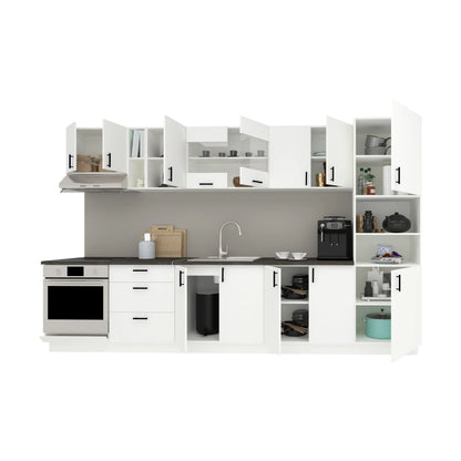 Set Bucatarie haaus Karo V31, Alb, Blat Thermo 28 mm, L 340 cm