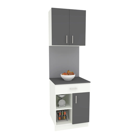 Set Bucatarie haaus Berna, Antracit/Alb, L 60 cm