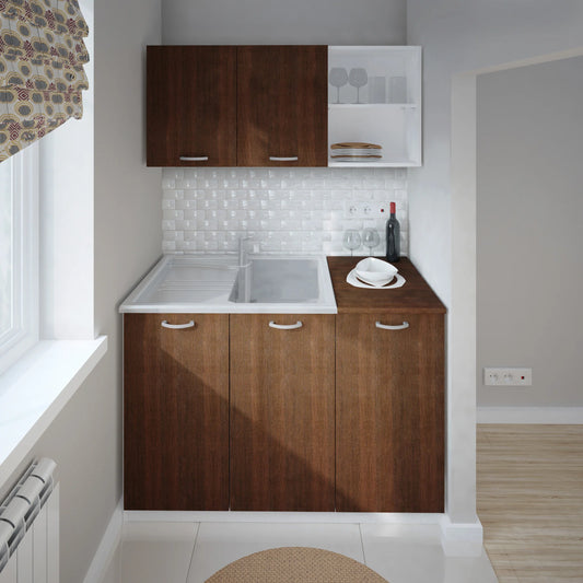 Set Bucatarie haaus Ara, Wenge/Alb, L 120 cm