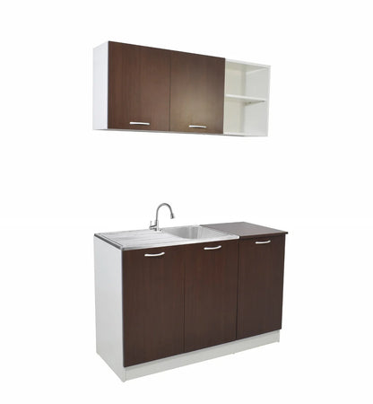 Set Bucatarie haaus Ara, Wenge/Alb, L 120 cm
