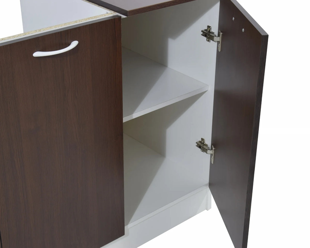 Set Bucatarie haaus Ara, Wenge/Alb, L 120 cm