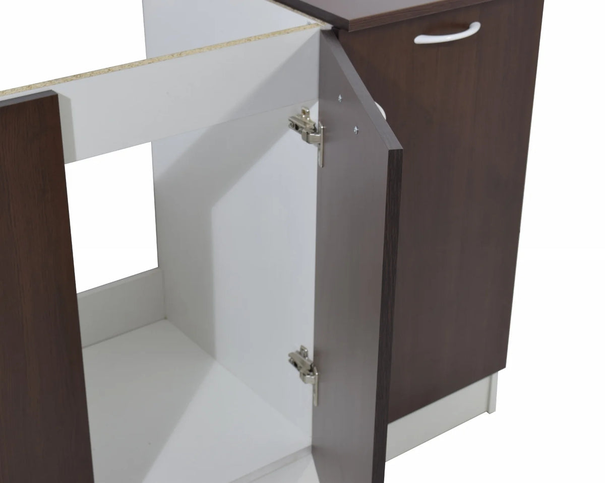 Set Bucatarie haaus Ara, Wenge/Alb, L 120 cm