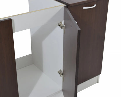 Set Bucatarie haaus Ara, Wenge/Alb, L 120 cm