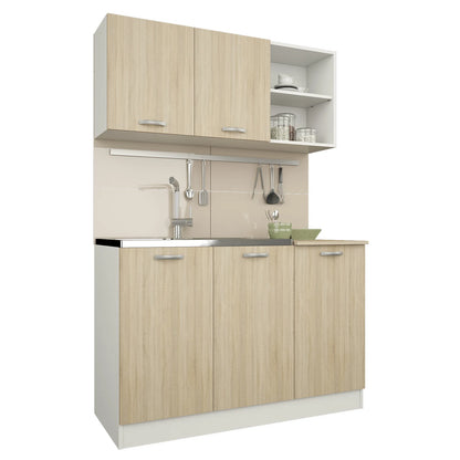 Set Bucatarie haaus Ara, Stejar Sonoma/Alb, L 120 cm