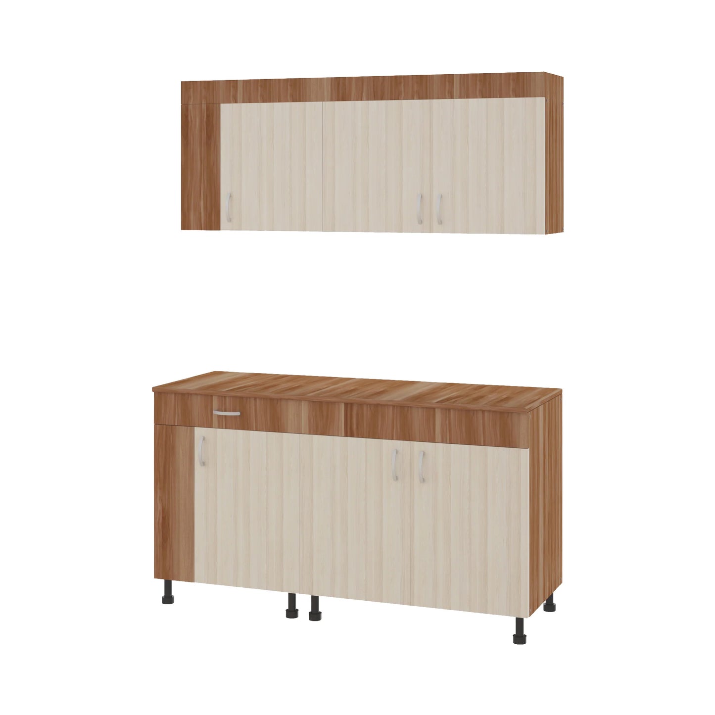 Set Bucatarie haaus Reno, Prun/Ulm Deschis, L 150 cm