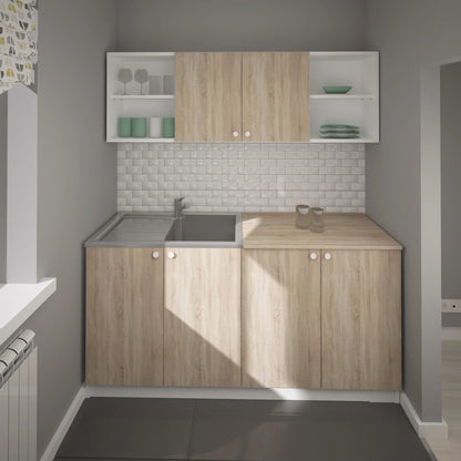 Set Bucatarie haaus Sena, Stejar Sonoma/Alb, L 160 cm