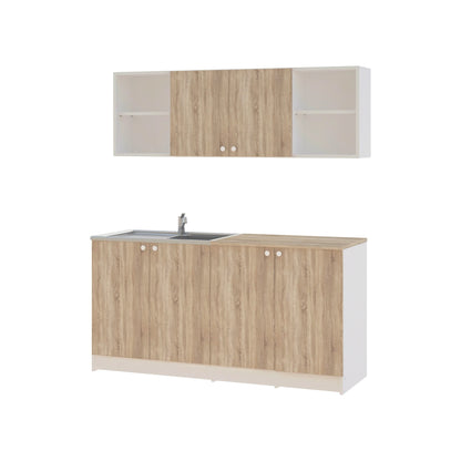 Set Bucatarie haaus Sena, Stejar Sonoma/Alb, L 160 cm