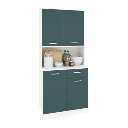 Bufet haaus Oma, Verde Petrol/Alb, L 84 cm