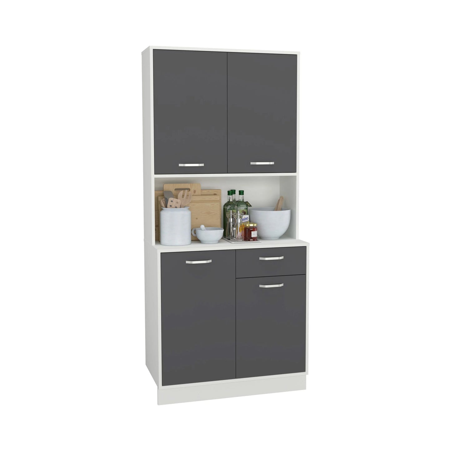 Bufet haaus Oma, Antracit/Alb, L 84 cm